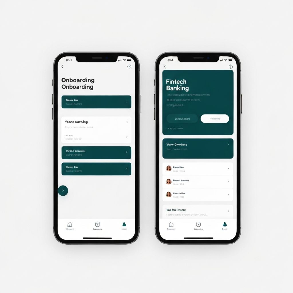 Final high-fidelity UI designs for Finova onboarding